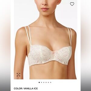 b.tempted by Wacoal White Lace Balconette Bra 32DDD
